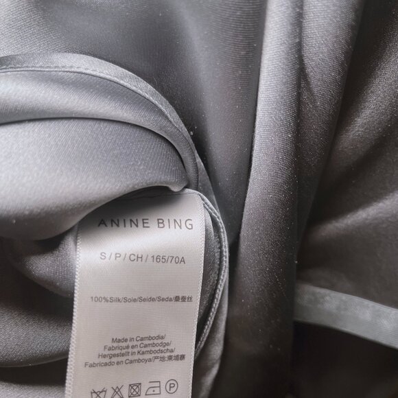 Bar Silk Skirt - Pastel Bue - S - Anine Bing - Picture 5 of 5